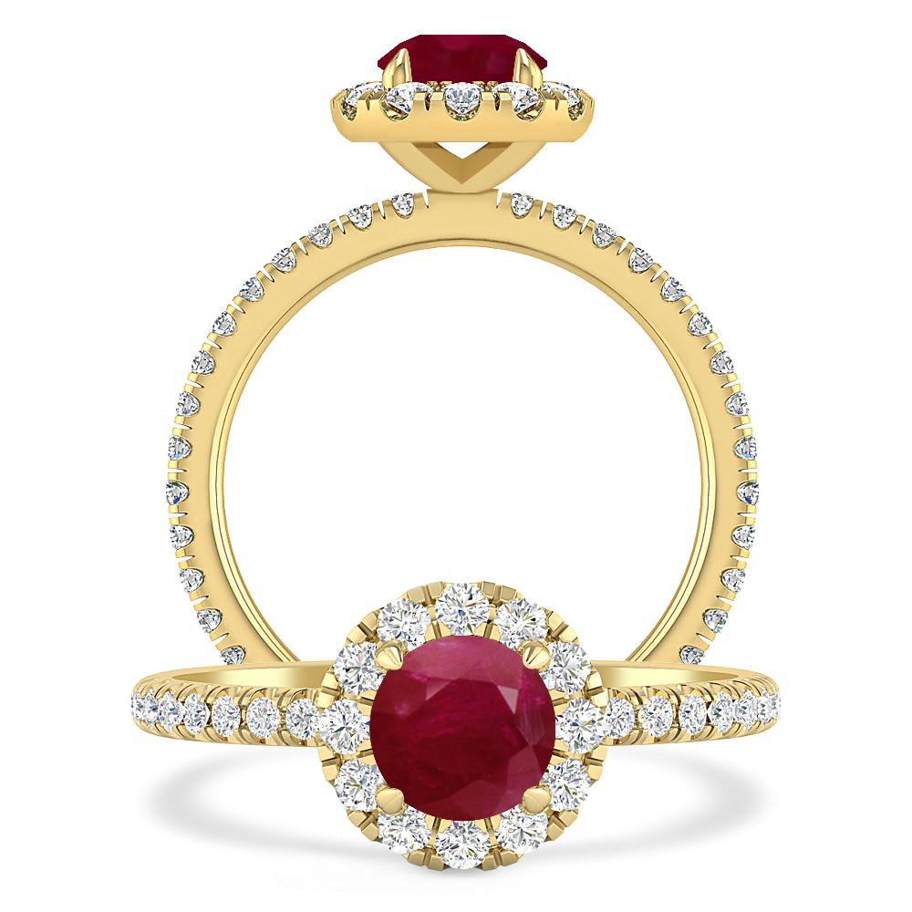 Yellow Gold - Ruby