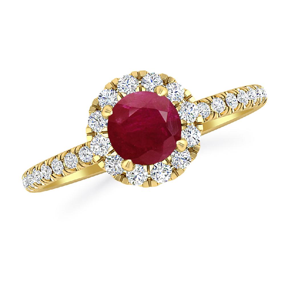 Yellow Gold - Ruby