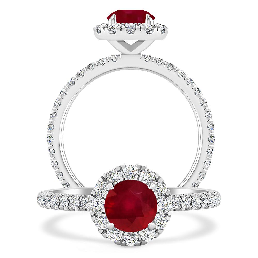 White Gold - Ruby