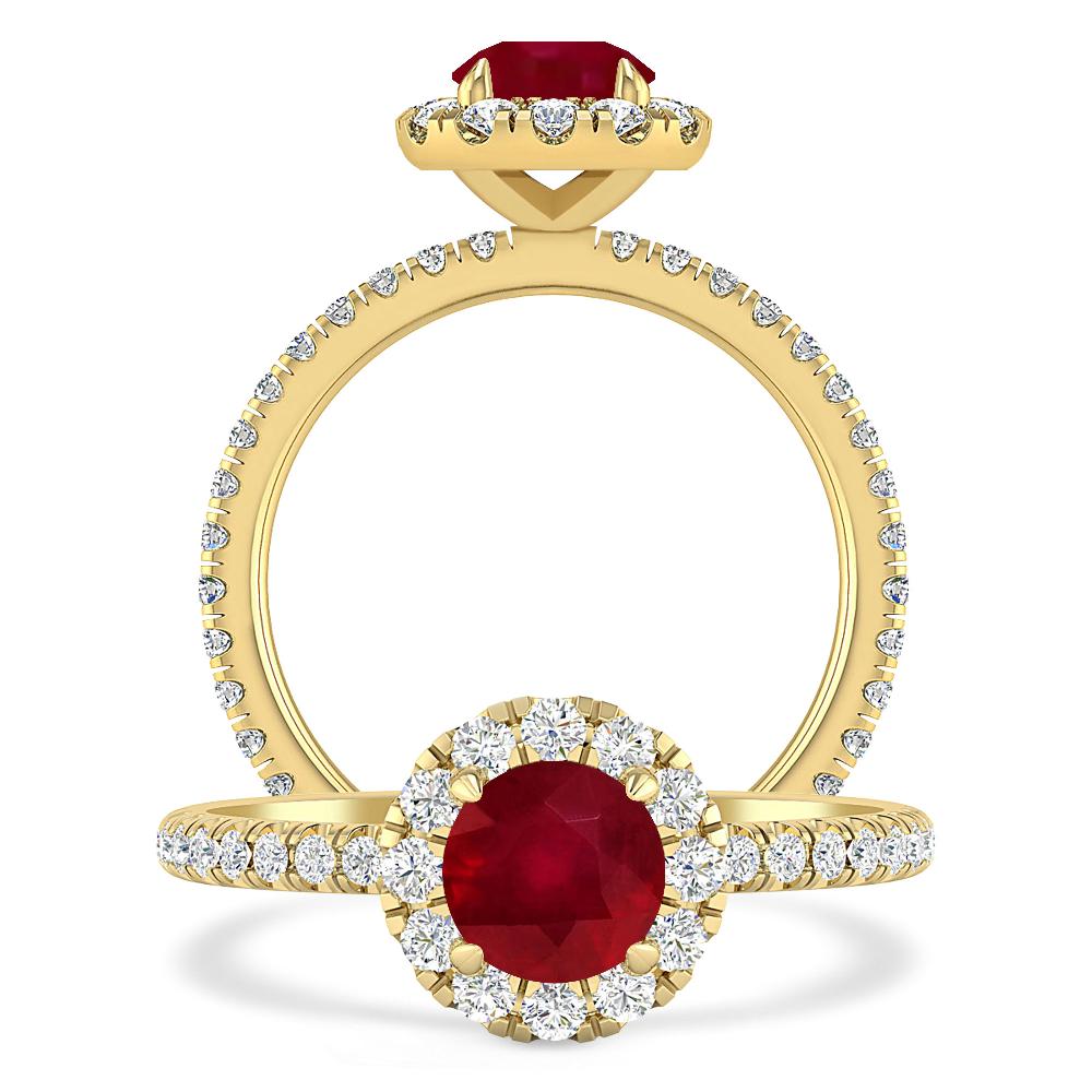 Yellow Gold - Ruby