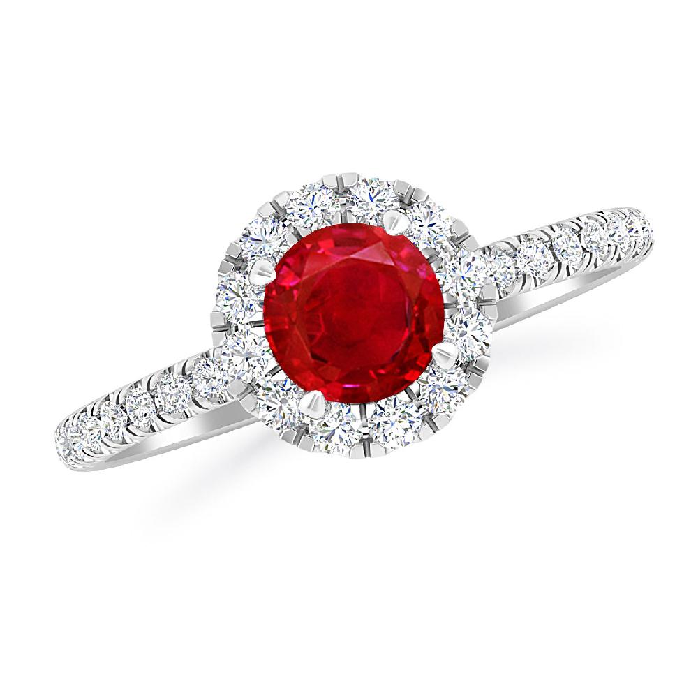 White Gold - Ruby