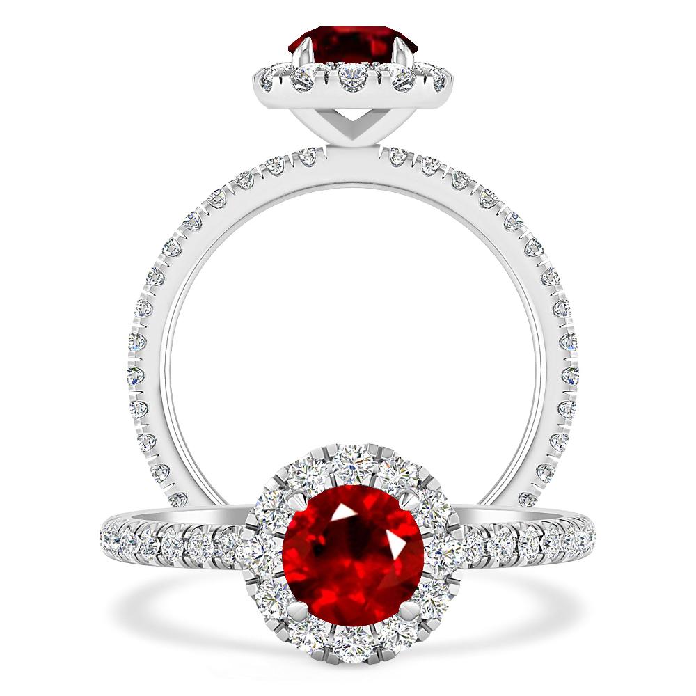 White Gold - Ruby