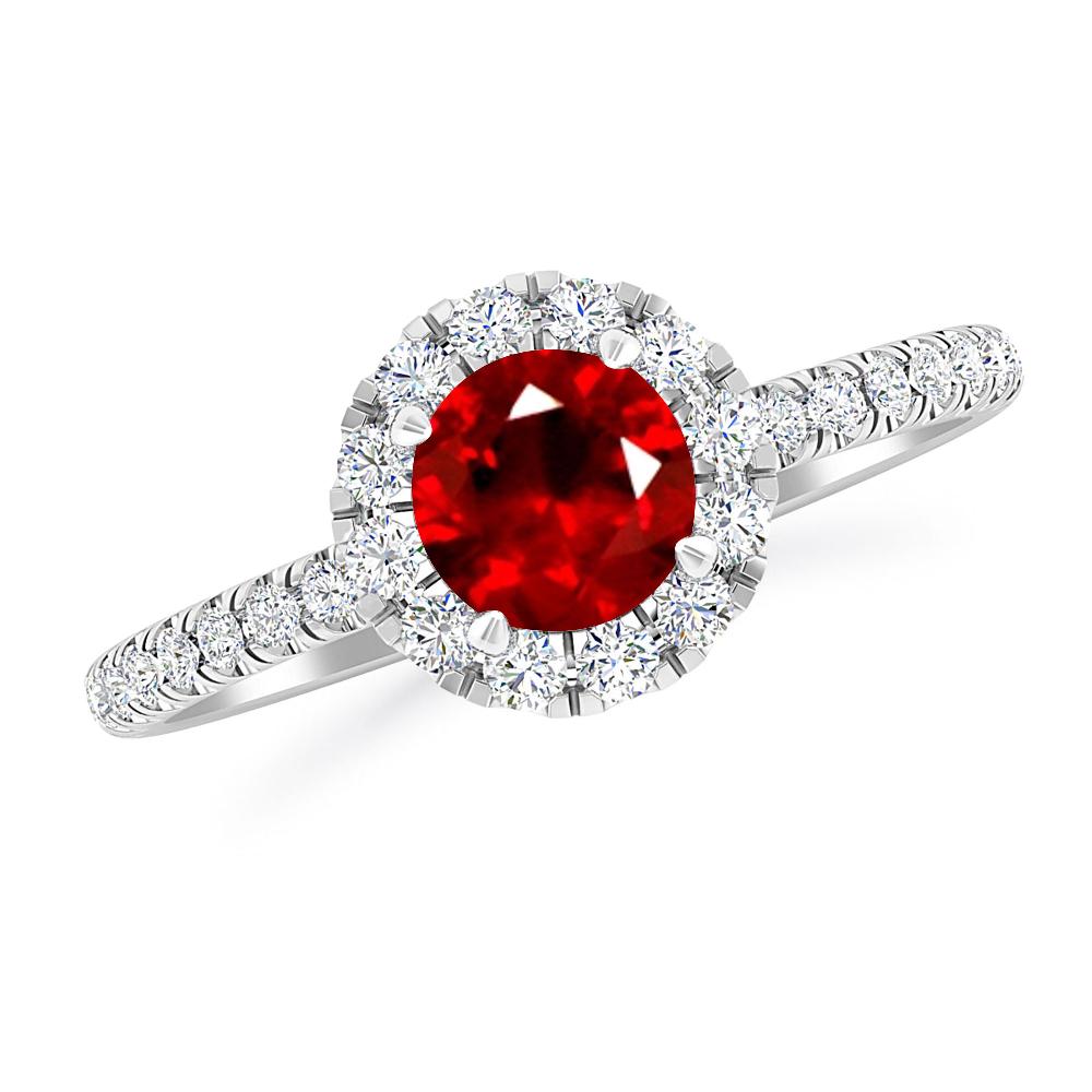 White Gold - Ruby