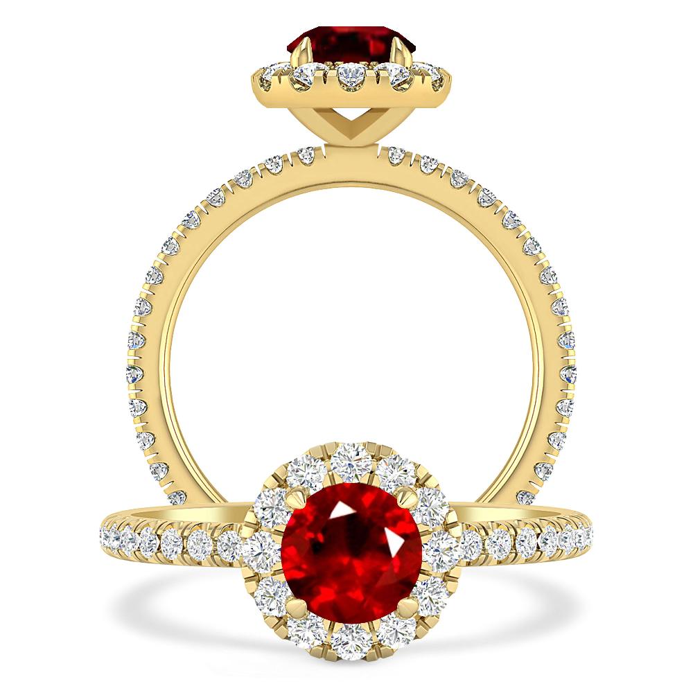 Yellow Gold - Ruby