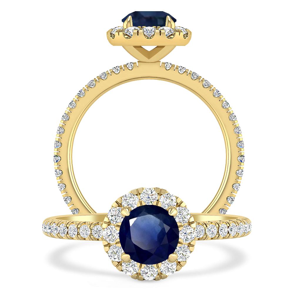 Yellow Gold - Sapphire