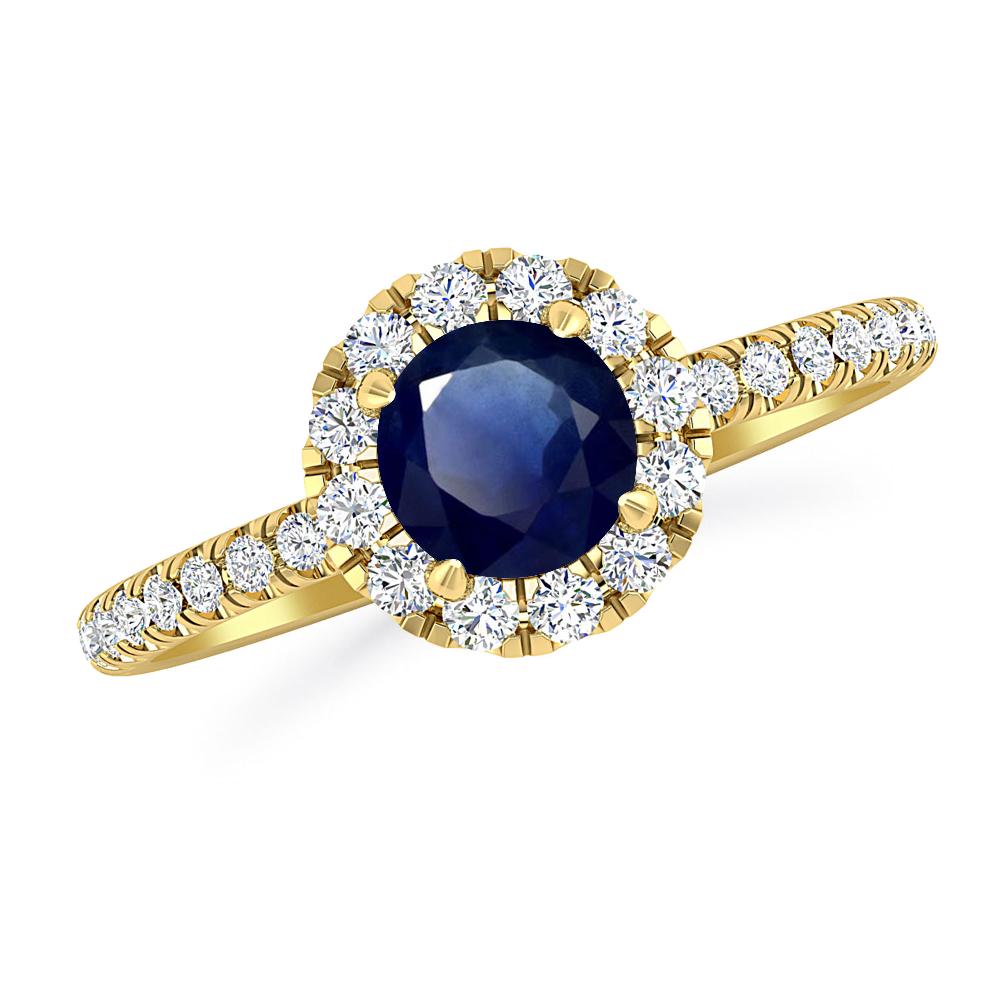 Yellow Gold - Sapphire