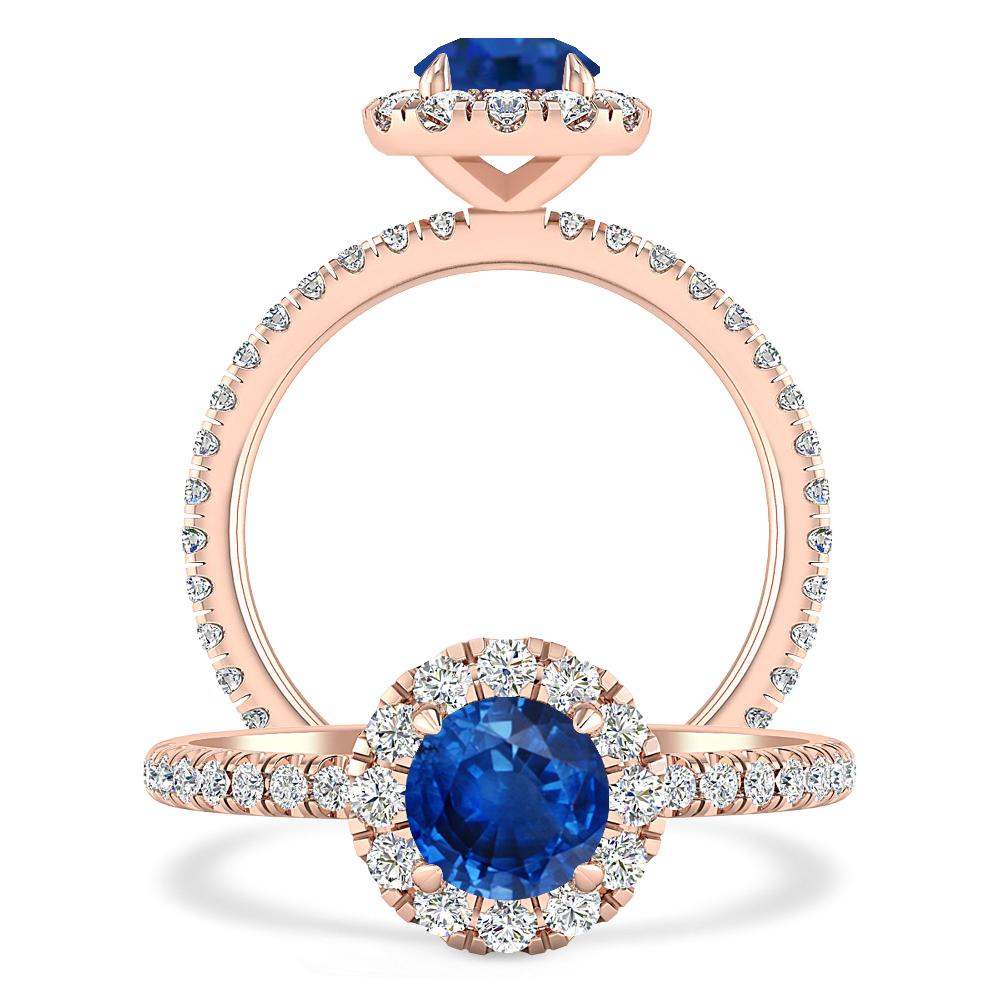 Rose Gold - Sapphire