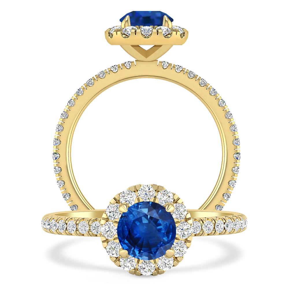 Yellow Gold - Sapphire