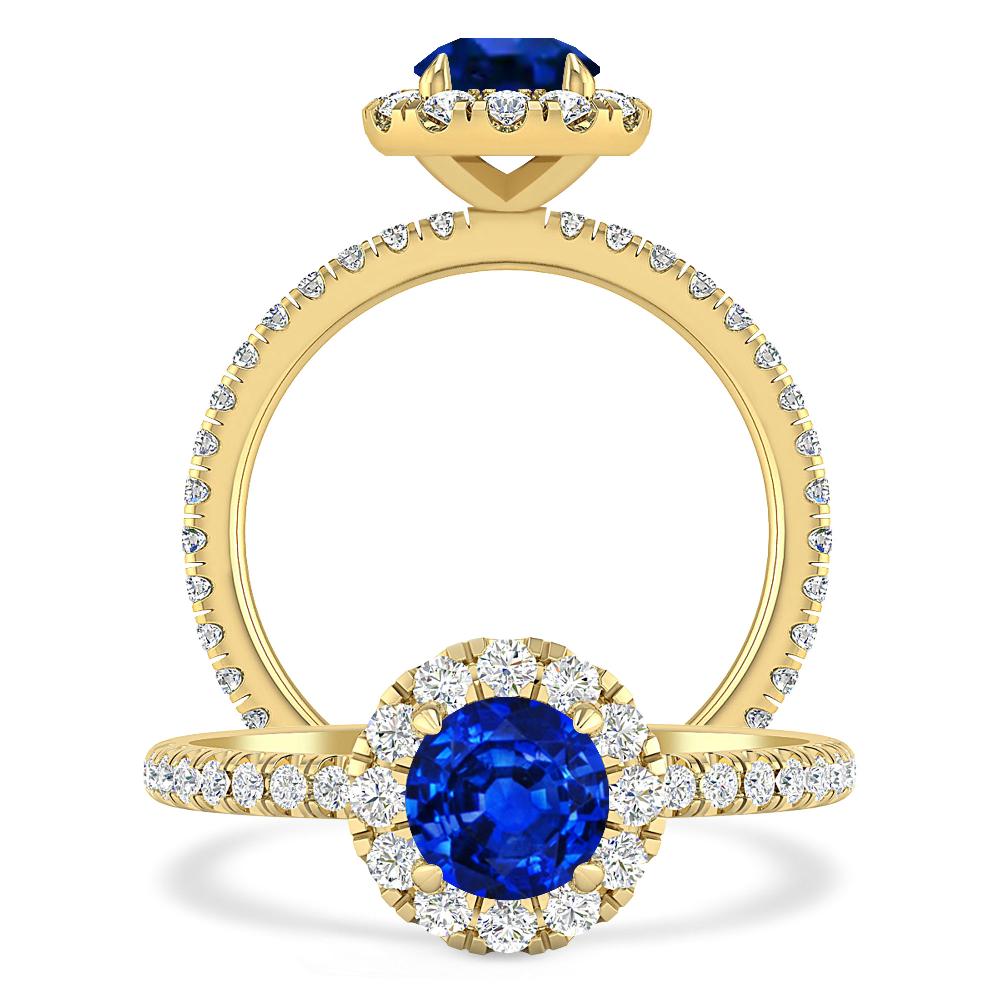 Yellow Gold - Sapphire