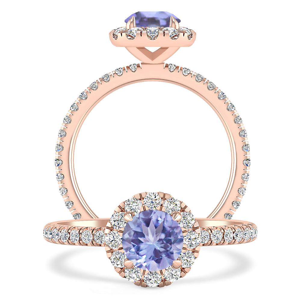 Rose Gold - Tanzanite