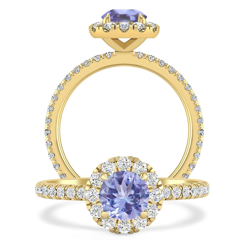 Yellow Gold - Tanzanite