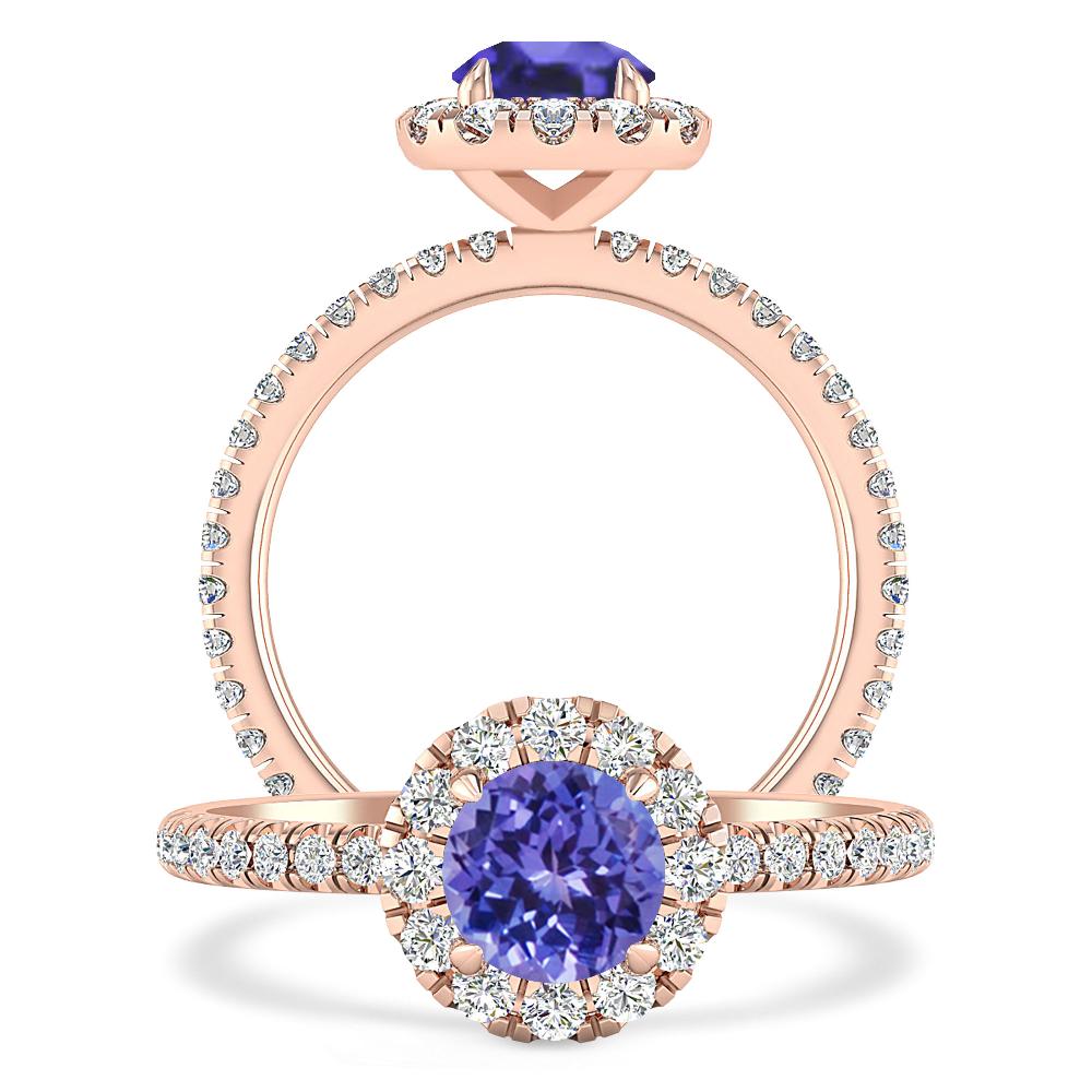 Rose Gold - Tanzanite