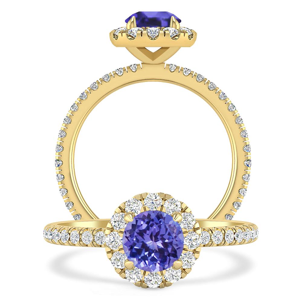 Yellow Gold - Tanzanite