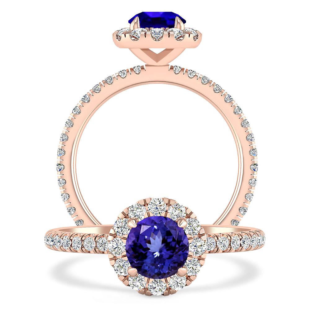 Rose Gold - Tanzanite