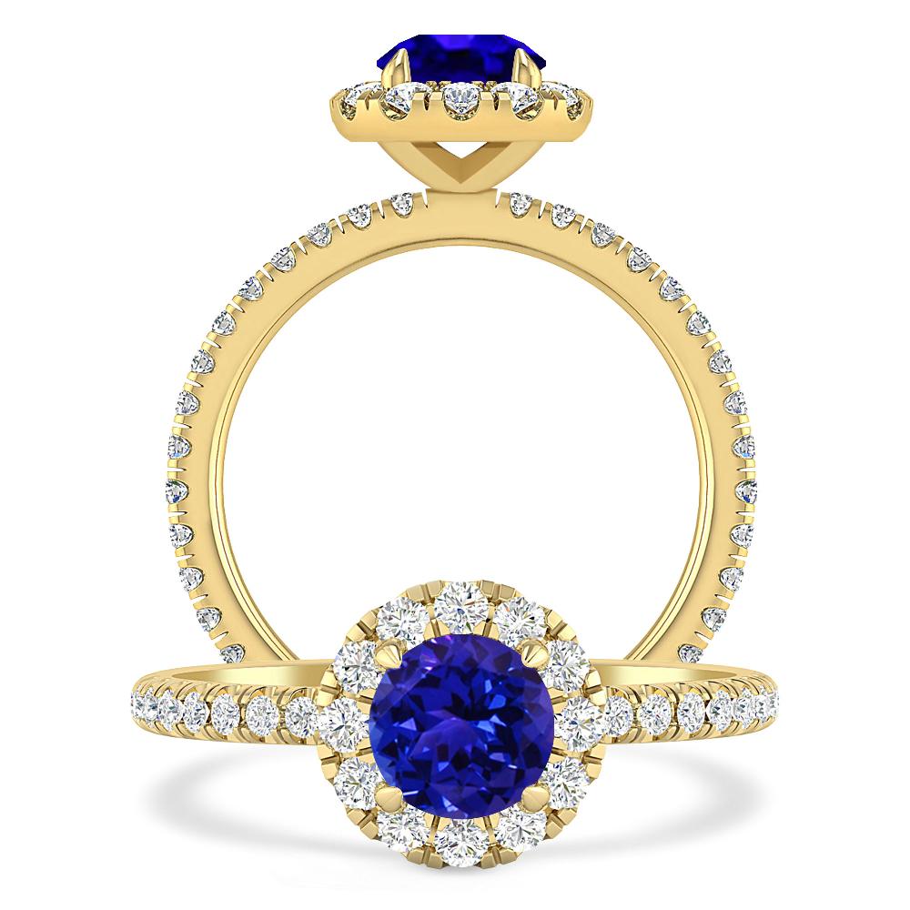 Yellow Gold - Tanzanite