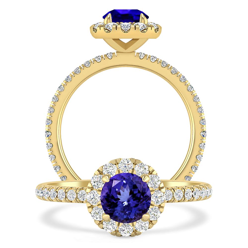 Yellow Gold - Tanzanite