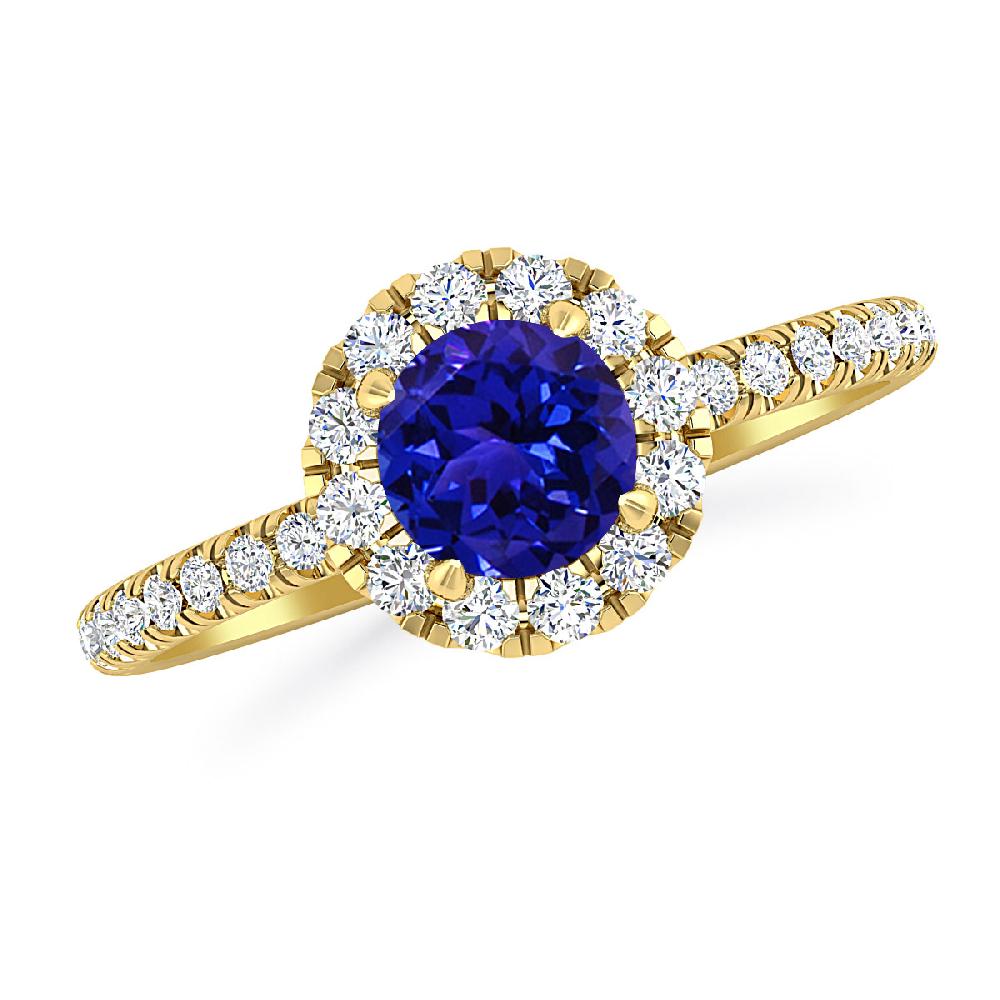 Yellow Gold - Tanzanite