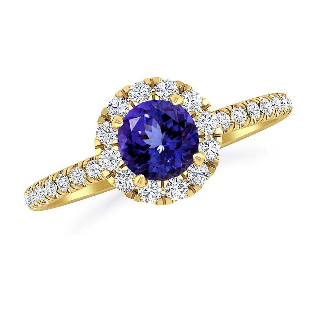 Yellow Gold - Tanzanite