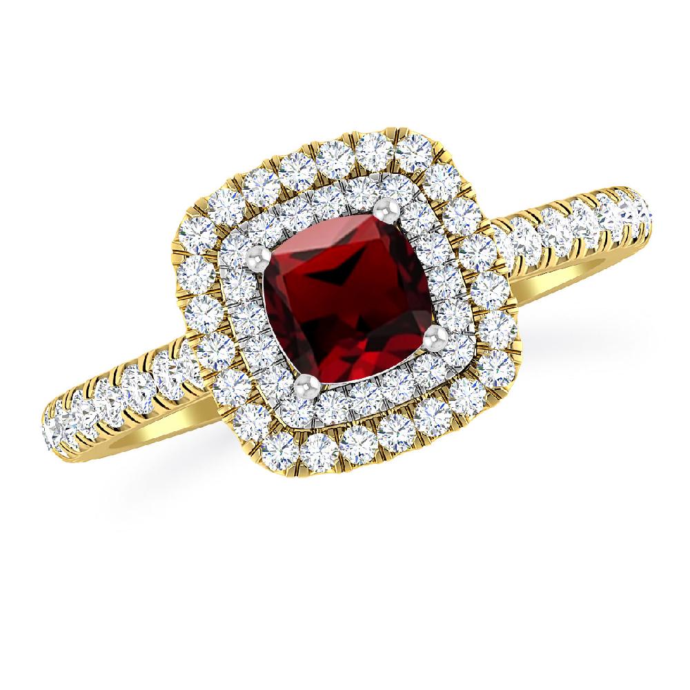 Yellow Gold - Garnet