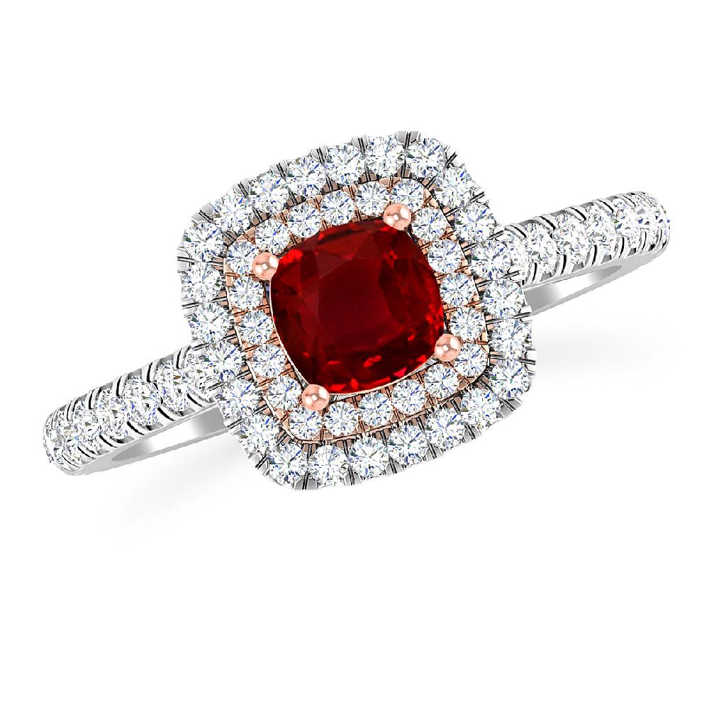 White Gold - Ruby