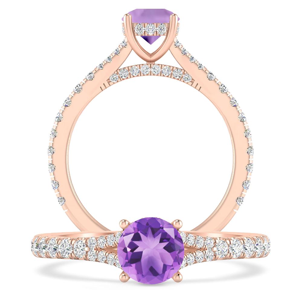 Rose Gold - Amethyst