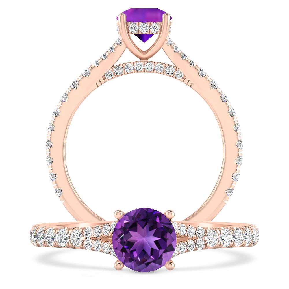 Rose Gold - Amethyst