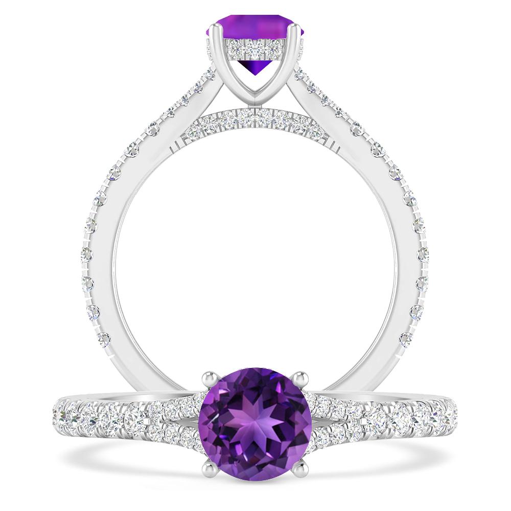 White Gold - Amethyst