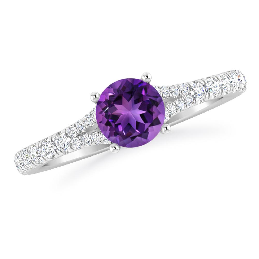 White Gold - Amethyst