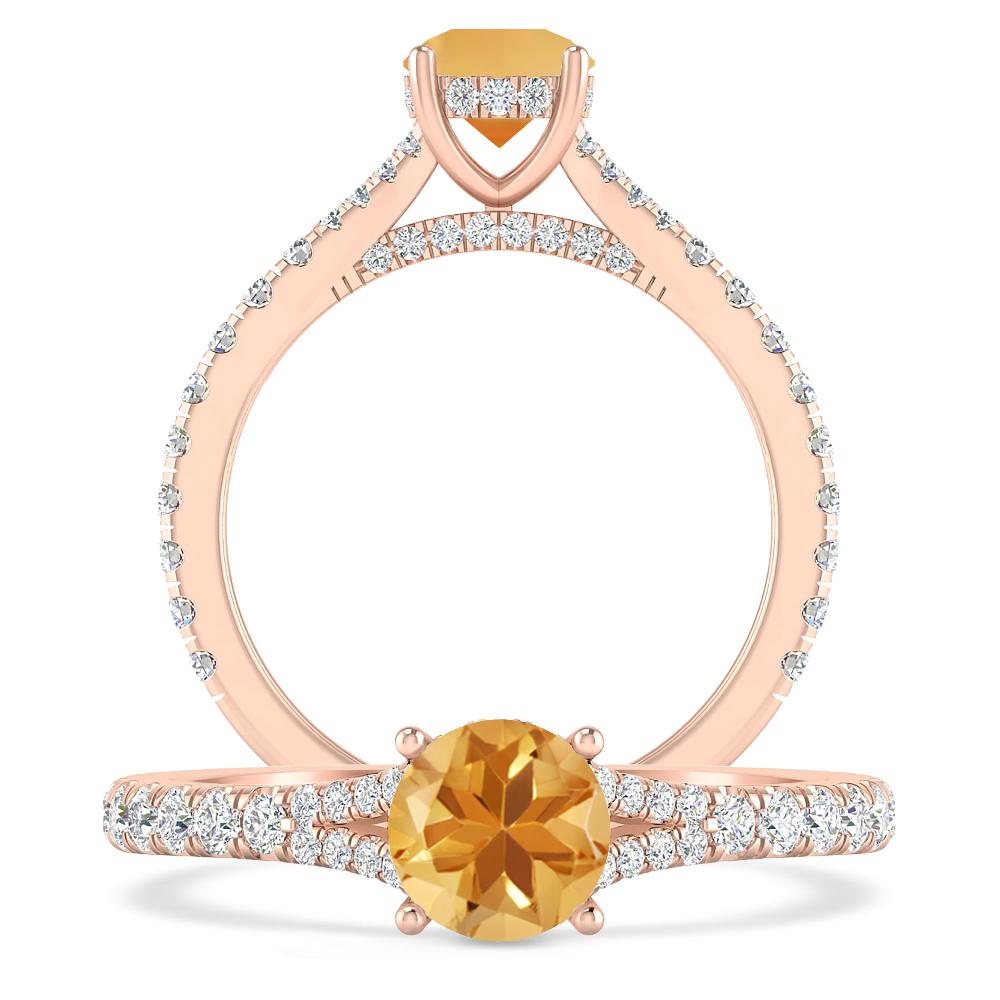 Rose Gold - Citrine