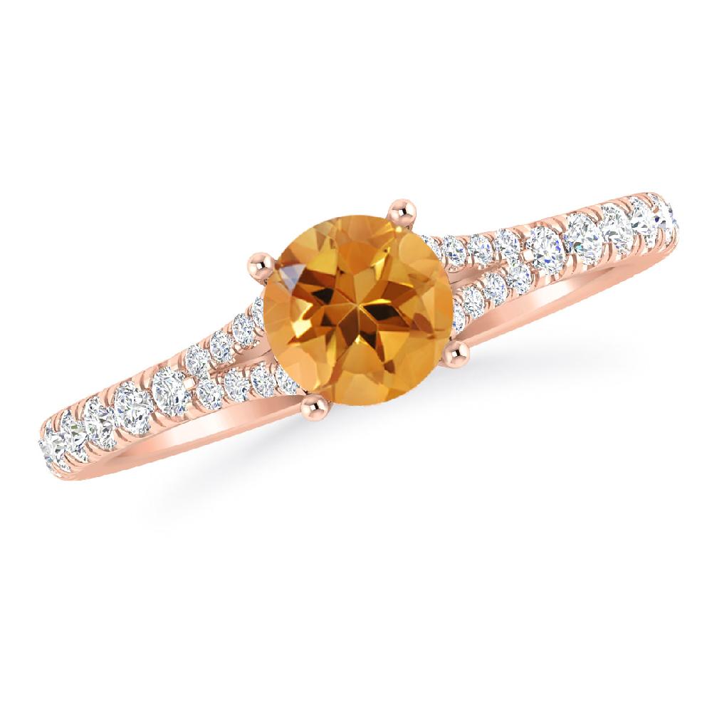 Rose Gold - Citrine