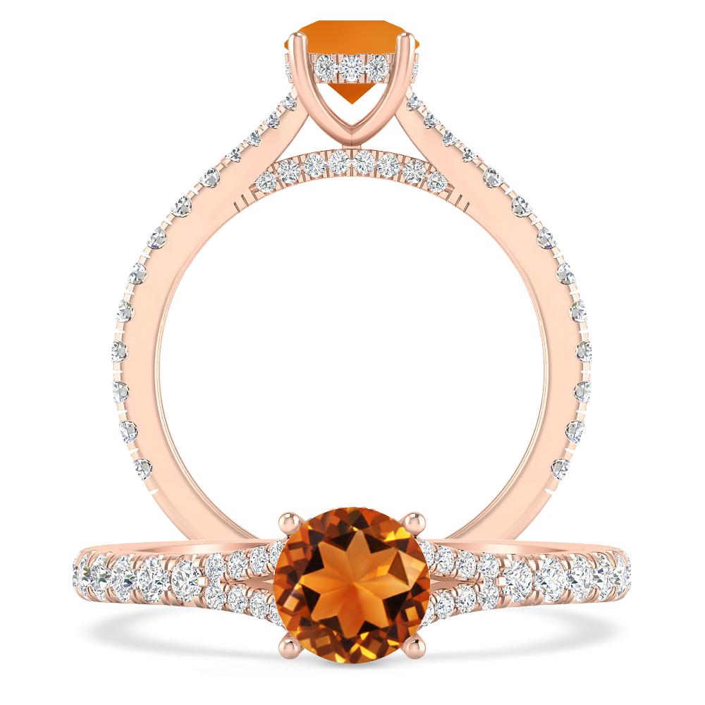 Rose Gold - Citrine