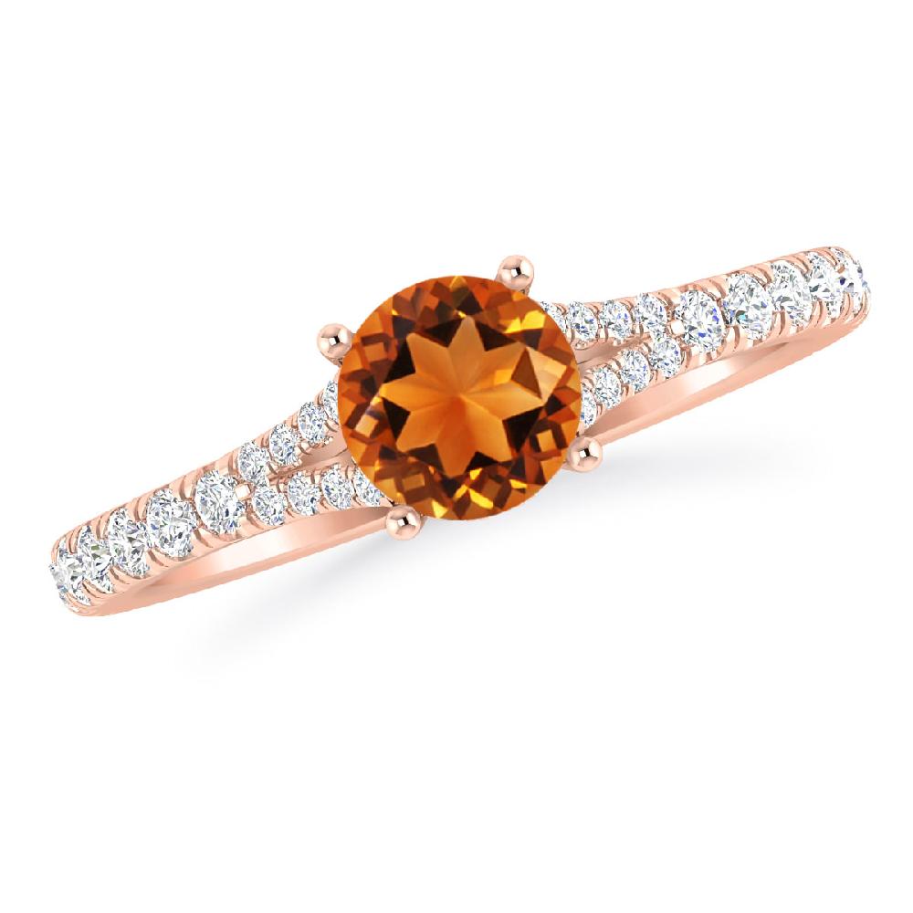 Rose Gold - Citrine