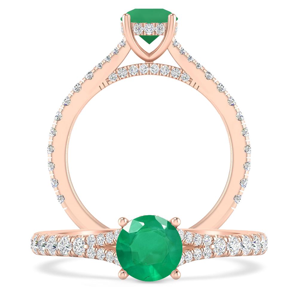 Rose Gold - Emerald