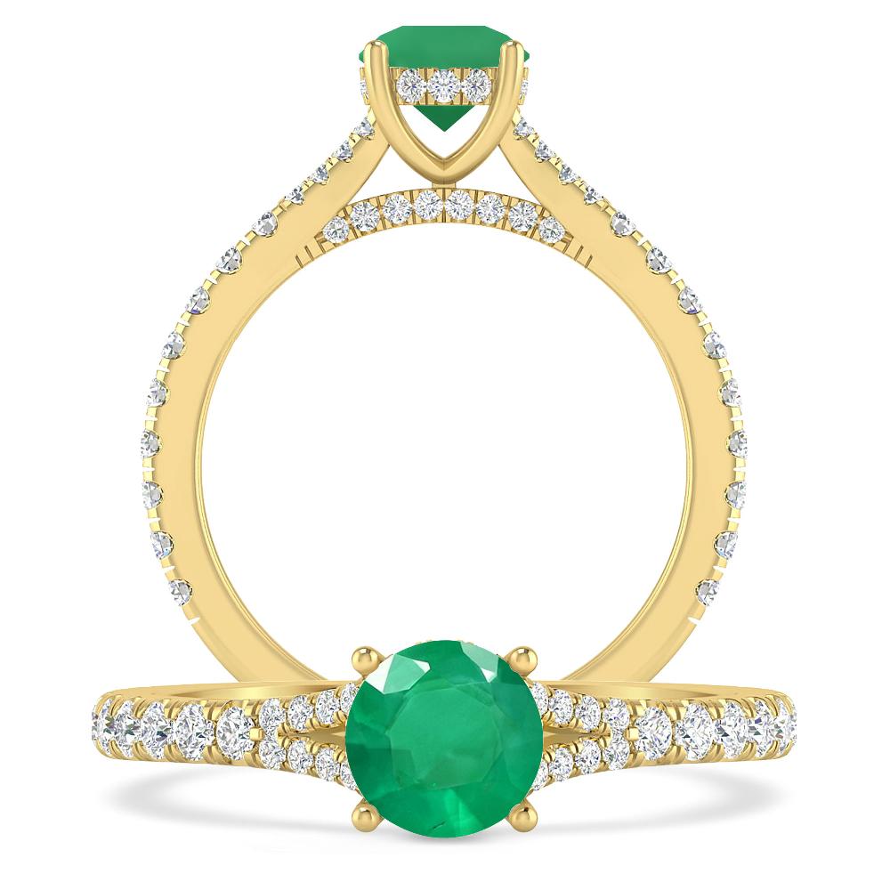 Yellow Gold - Emerald