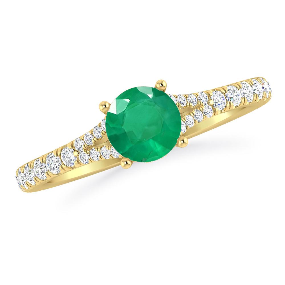 Yellow Gold - Emerald