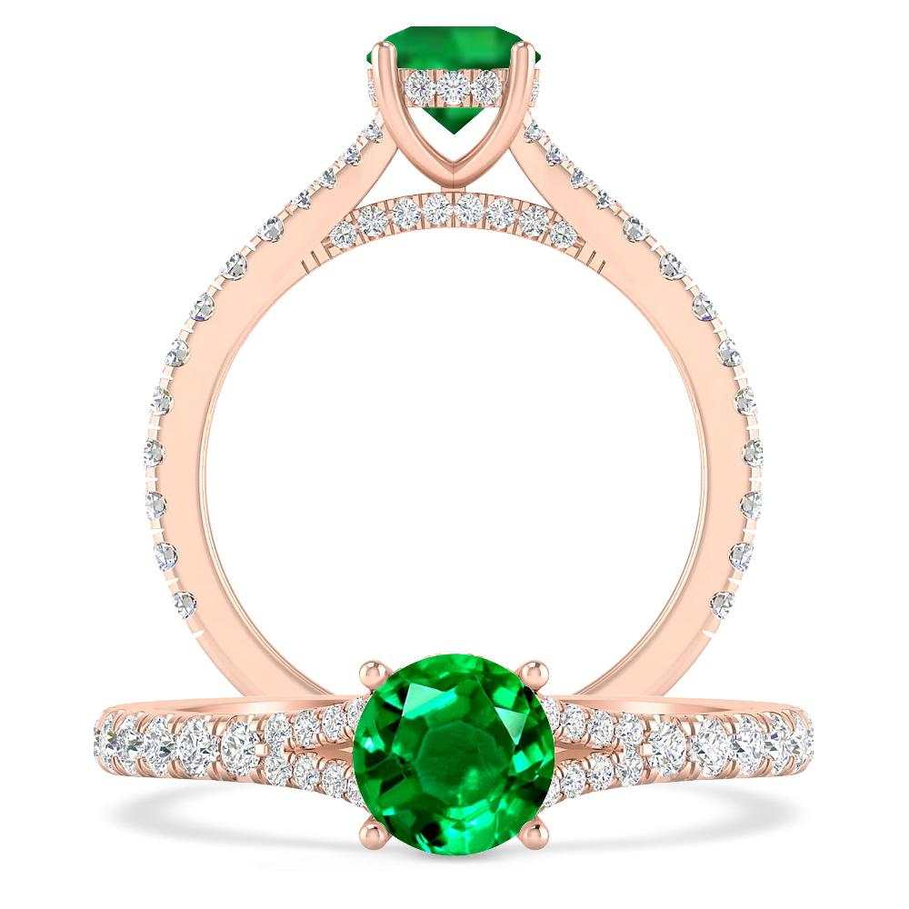 Rose Gold - Emerald