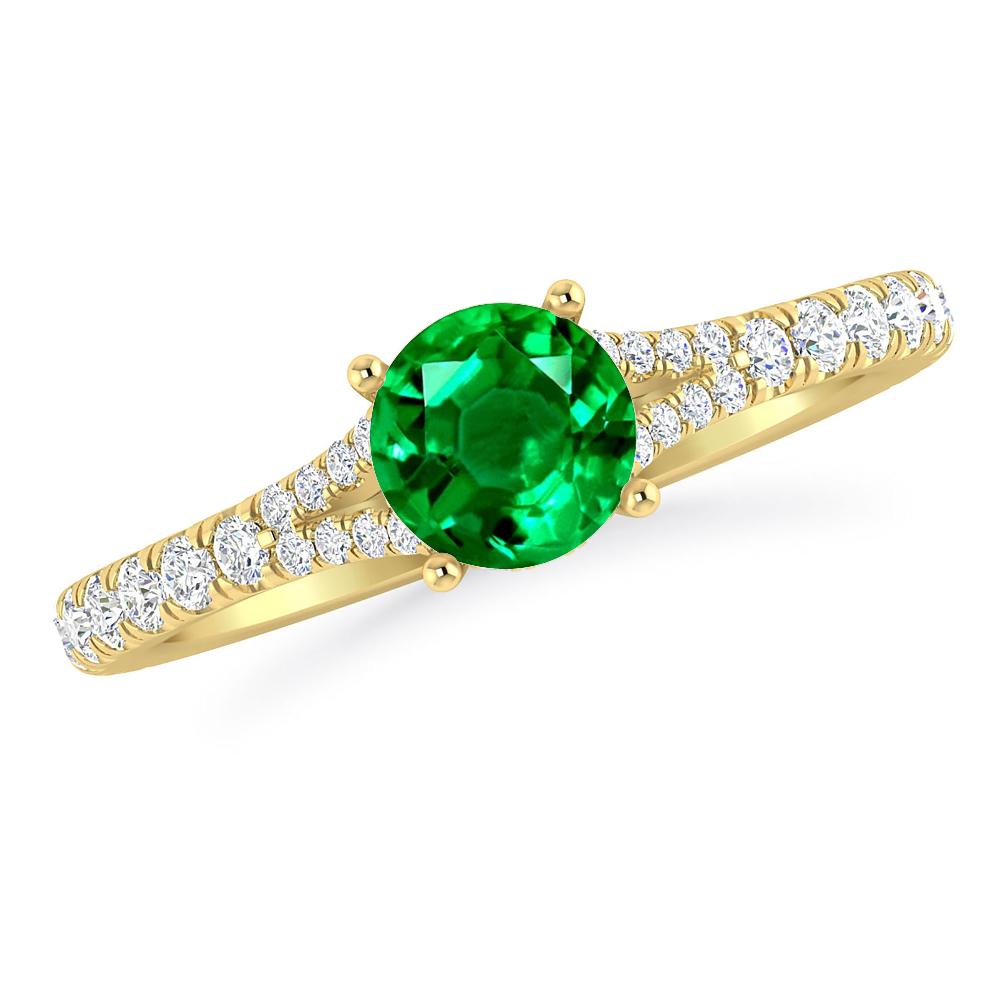 Yellow Gold - Emerald