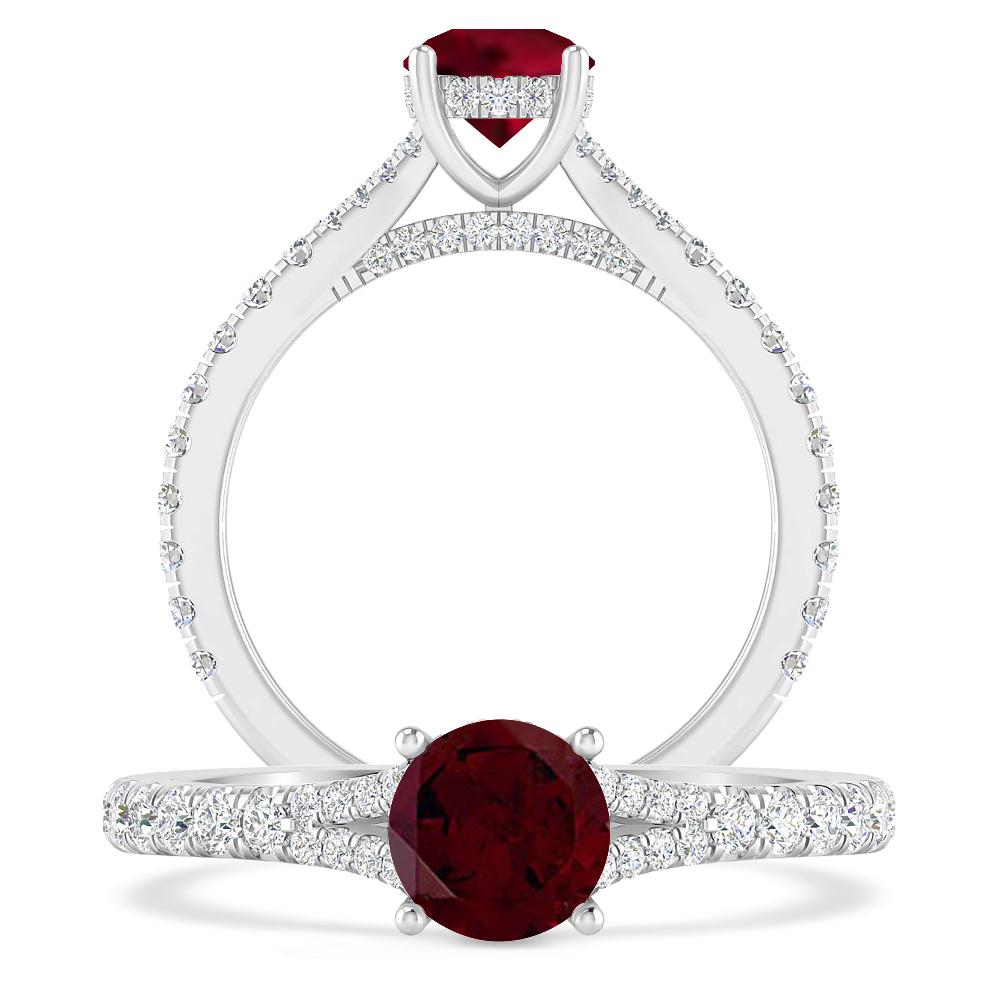 White Gold - Garnet