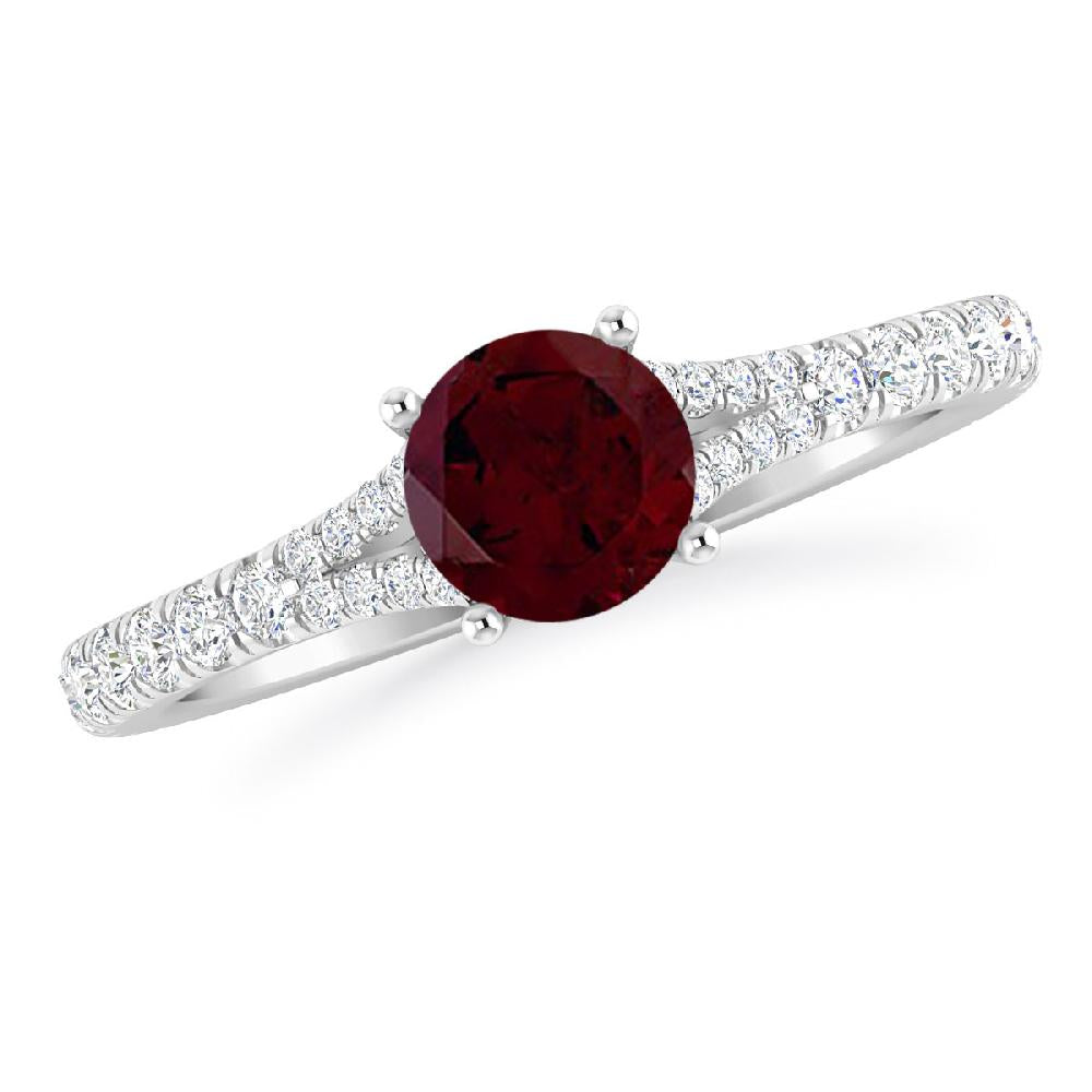 White Gold - Garnet