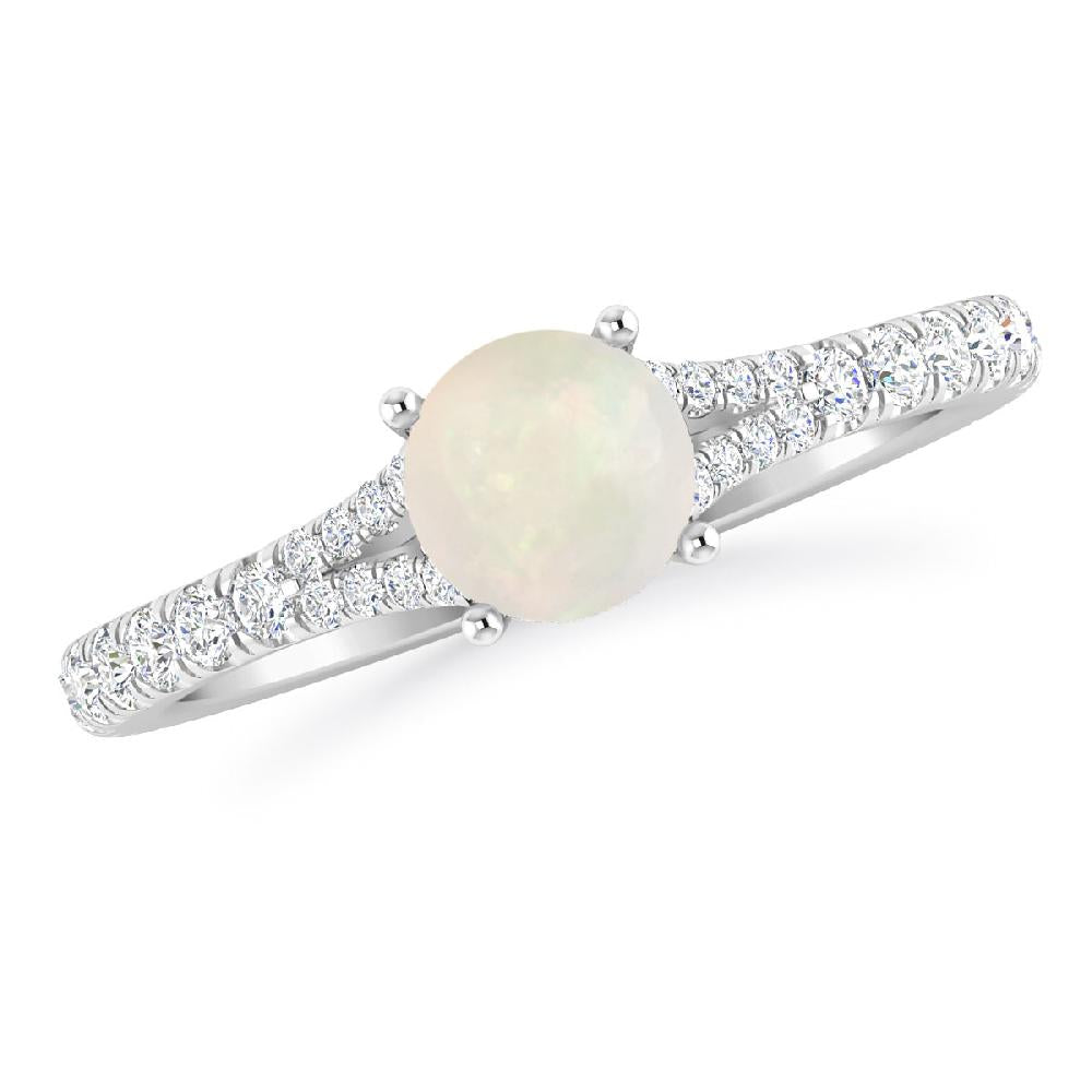 White Gold - Opal