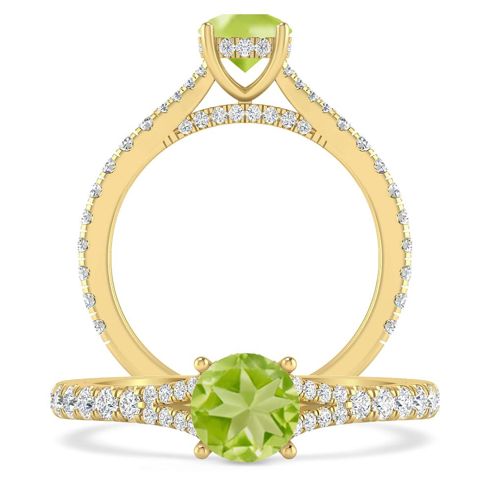 Yellow Gold - Peridot