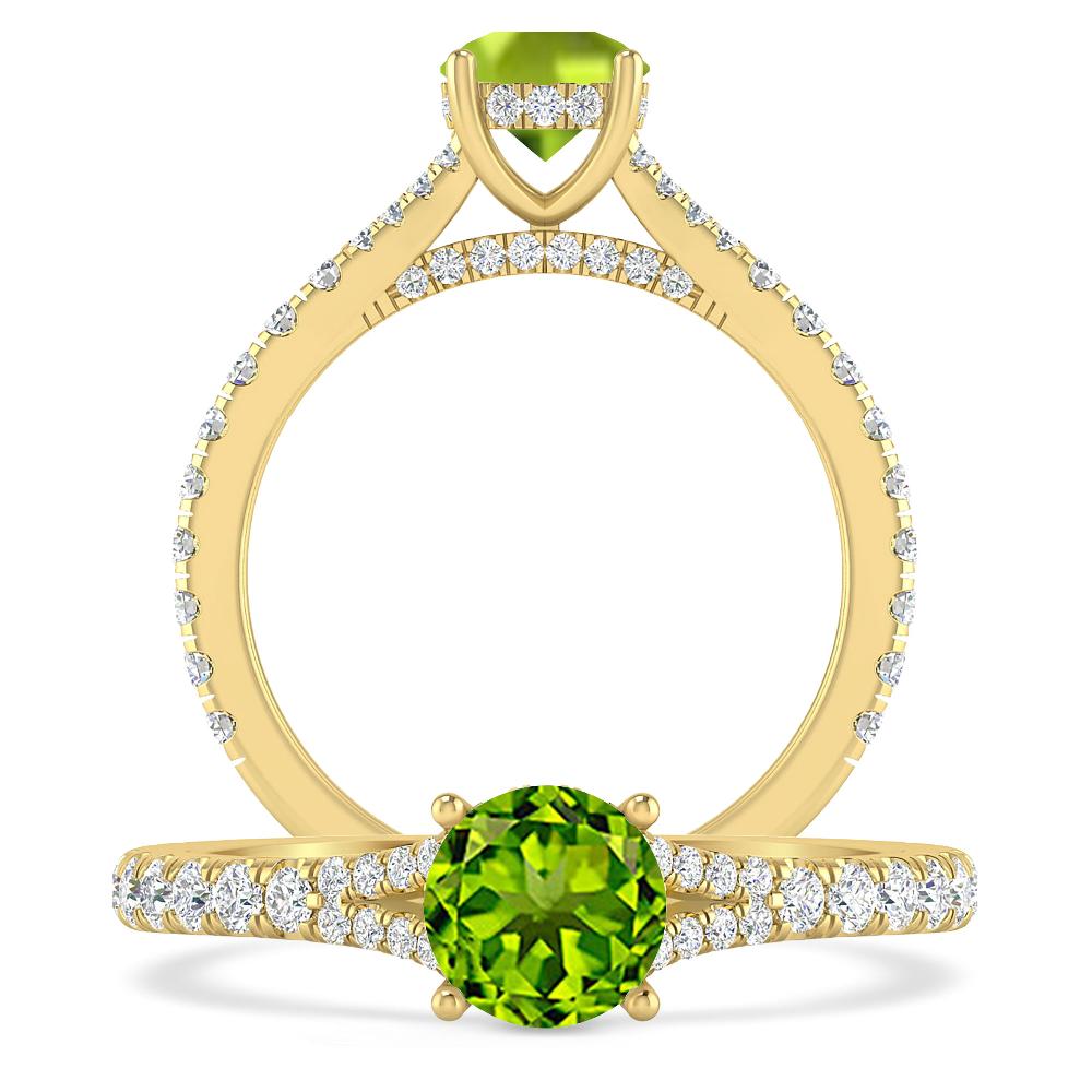 Yellow Gold - Peridot