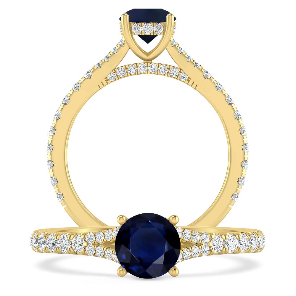 Yellow Gold - Sapphire