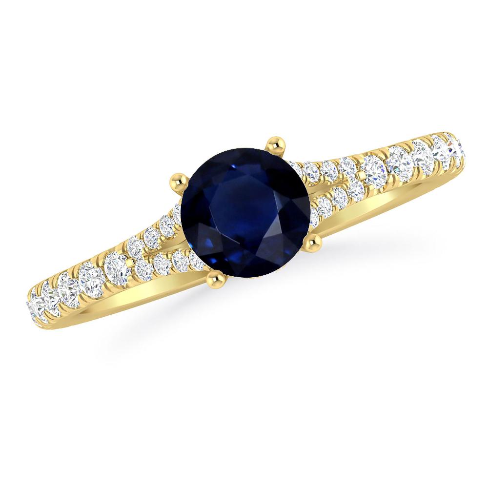 Yellow Gold - Sapphire