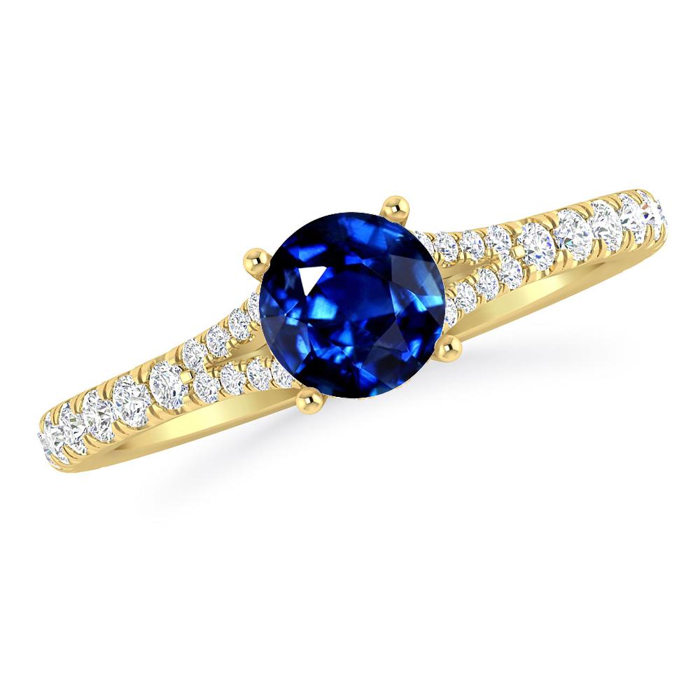 Yellow Gold - Sapphire