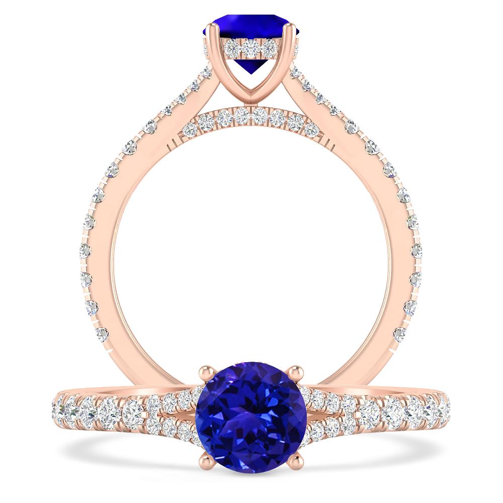 Rose Gold - Tanzanite