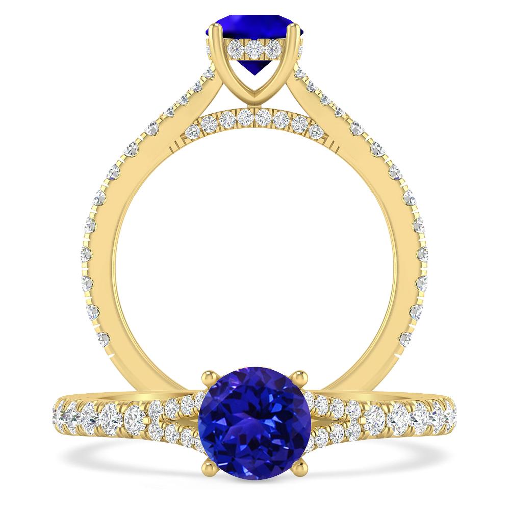 Yellow Gold - Tanzanite