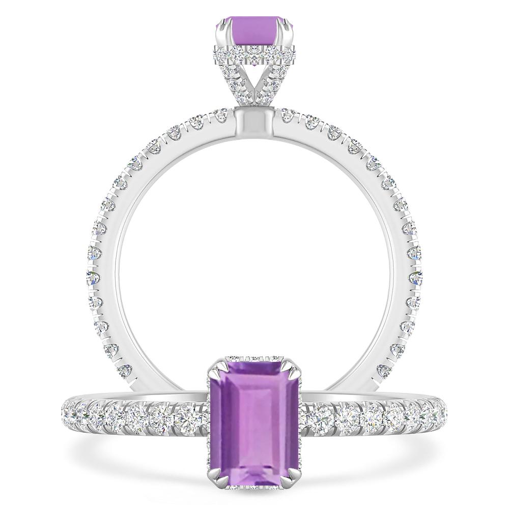 White Gold - Amethyst