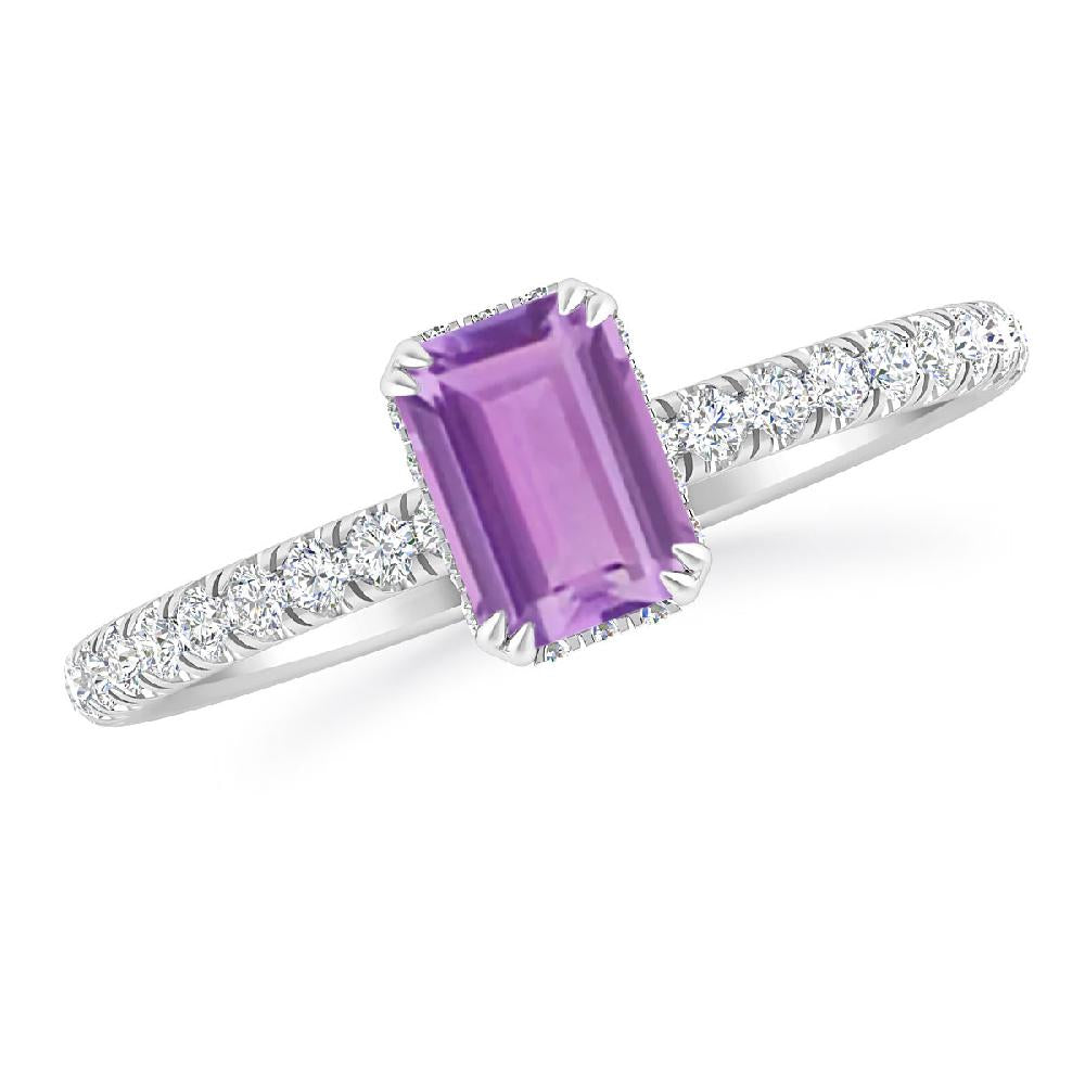 White Gold - Amethyst