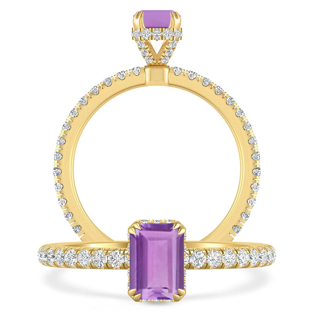 Yellow Gold - Amethyst